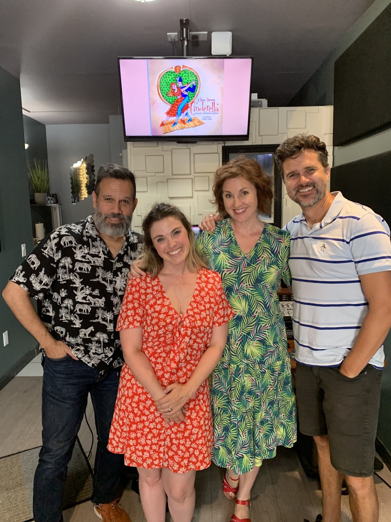 Audiobook cast together at Blacknoise Audio